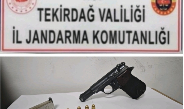 Tekirdağ'da jandarma ekiplerinden silah operasyonu