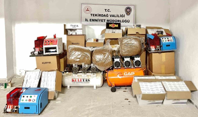 Tekirdağ&#039;da kaçakçılık operasyonlarında 13 kişi hakkında işlem yapıldı