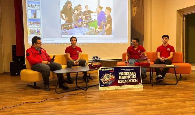 Teknofest birincileri, Çal'da gençlerle buluştu