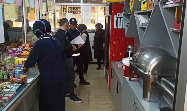 Trabzon'da Zabıta ekipleri okul kantinlerini denetledi