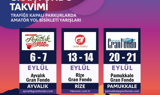 Türkiye Bisiklet Federasyonu, 2025 yılı Gran Fondo yarışlarının takvimini açıkladı