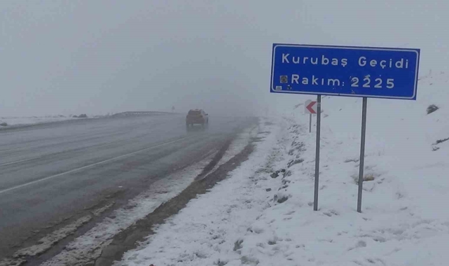 Van&#039;da Kurubaş Geçidi&#039;nde sis etkili oluyor