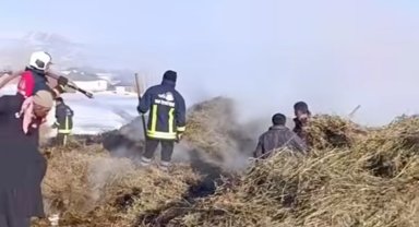 Van'ın İpekyolu ilçesinde ot yangını