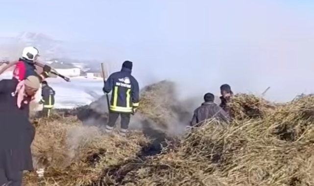 Van'ın İpekyolu ilçesinde ot yangını