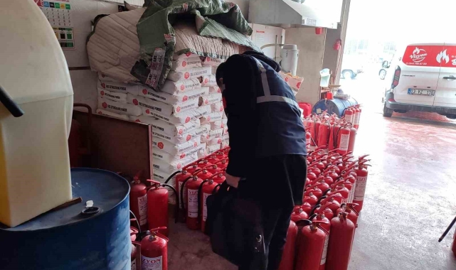 Yangın tüpü satan iş yerlerine yönelik fiyat denetimi