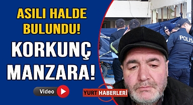 Yaşlı adam tadilat halindeki dükkanda asılı bulundu