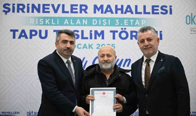 Yıldırım'da Tapu sevinci