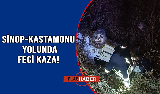 Yoldan çıkan otomobil şarampole devrildi