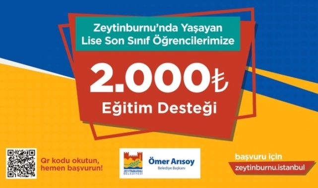Zeytinburnu Belediyesi'nden lise öğrencilerine 2 bin TL eğitim desteği