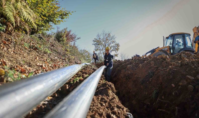 6 bin 500 metrelik yeni içme suyu hattında sona gelindi