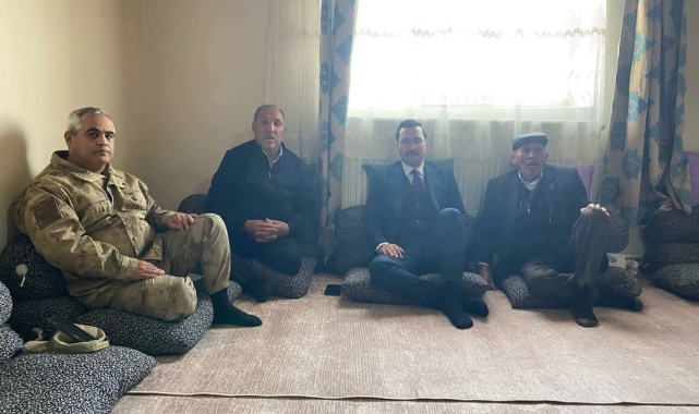 Akyaka Kaymakamı Demirtaş'tan Kıbrıs gazisine ziyaret