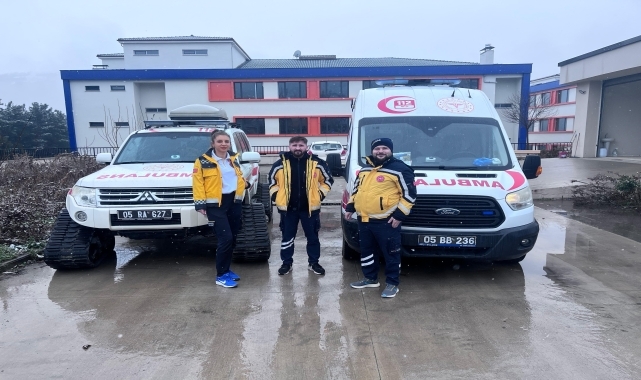 Amasya'da paletli ambulanslar her an göreve hazır