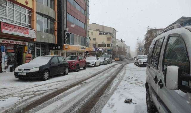 Ardahan'da kar yağışı etkili oluyor
