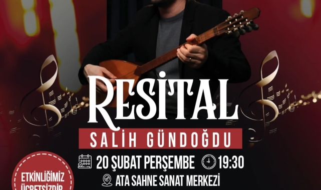 Atakum'da bağlama resitali