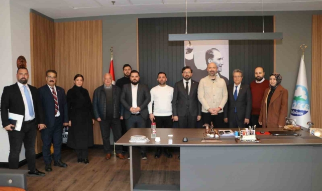 Aydın Gazeteciler Cemiyeti Başkanı Çetin, Başkan Arıkan ile görüştü