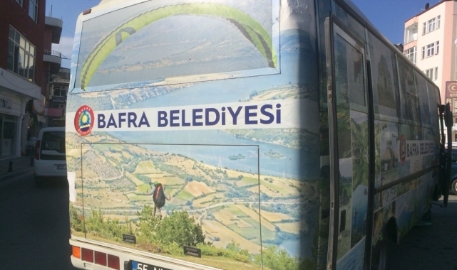 Bafra'da Yakıntaş Mezarlığı'na yeni servis hizmete başladı