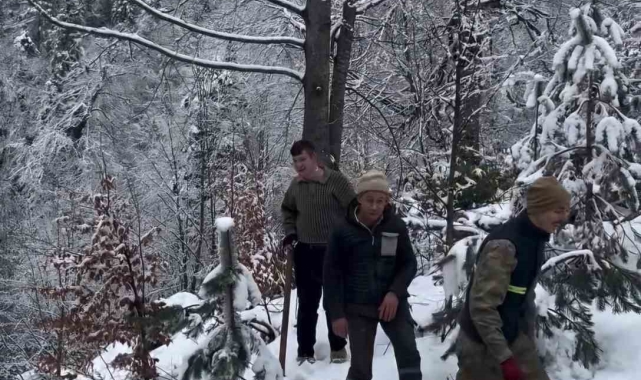 Bartın&#039;da beklenen kar yağışı başladı