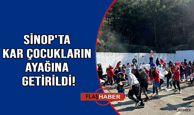 Başkan'dan çocuklara kar sürprizi