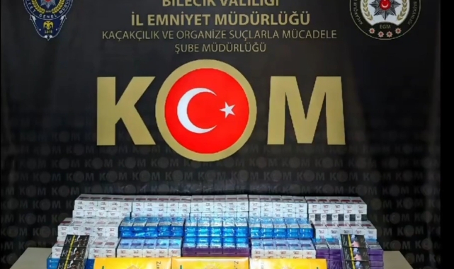 Bilecik'te 710 paket kaçak sigara ele geçirildi