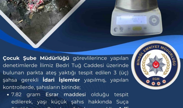 Bingöl'de uyuşturucu madde ele geçirildi