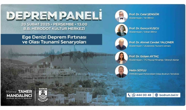 Bodrum Belediyesi'nden deprem paneli