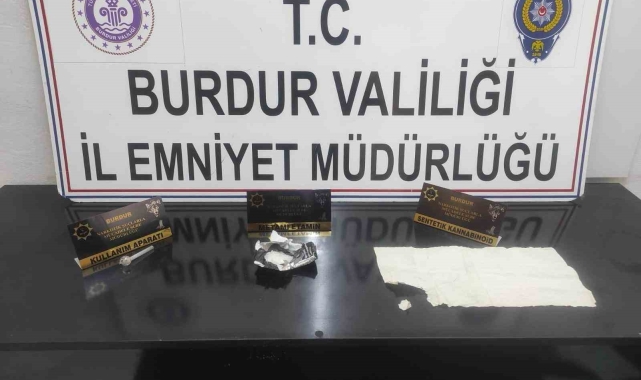 Burdur'da uyuşturucu operasyonuna 2 tutuklama