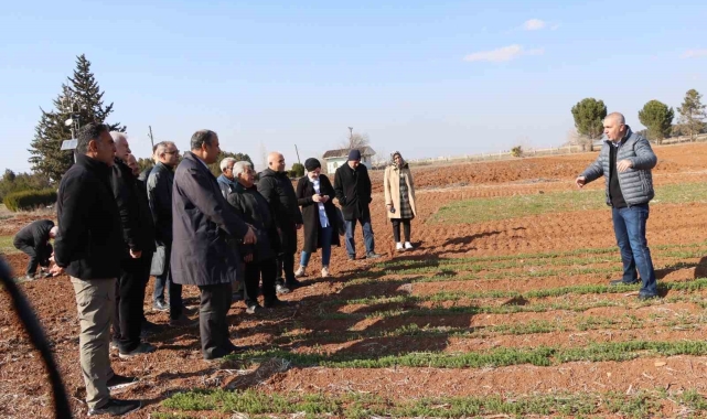 Büyükşehir Belediyesi'nden çiftçilere anıza ekim yöntemleri eğitimi