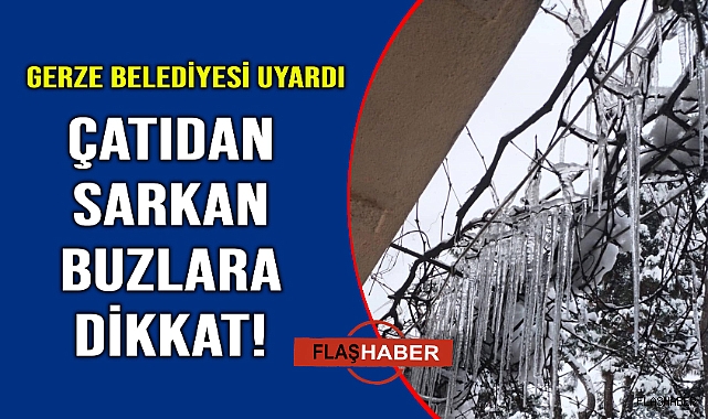 Çatılardaki buz sarkıtlarına dikkat