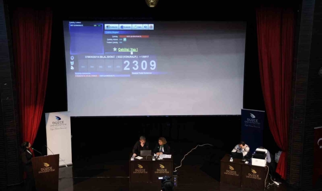 Çekiliş noter huzurunda yapıldı