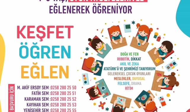 Çocuklara özel atölyeler eğitime başlıyor