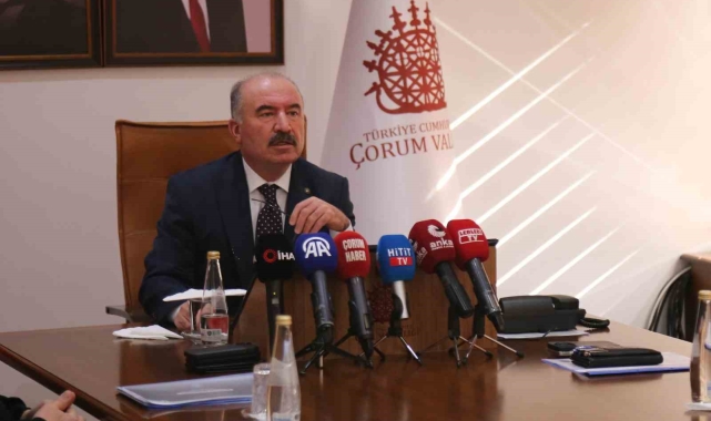 Çorum Valisi Ali Çalgan: "Kişilere karşı işlenen tüm olaylarda 2024 yılında yüzde 5 oranında azalma sağlanmıştır"