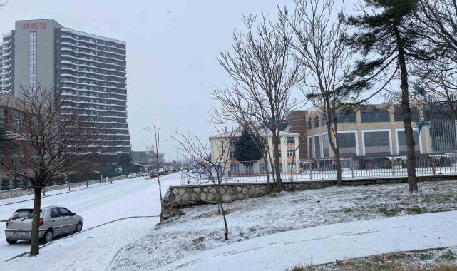 Çorum'da kar yağışı etkili oldu