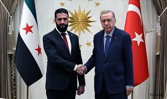 Cumhurbaşkanı Erdoğan ile Suriye Cumhurbaşkanı Şara bir araya geldi