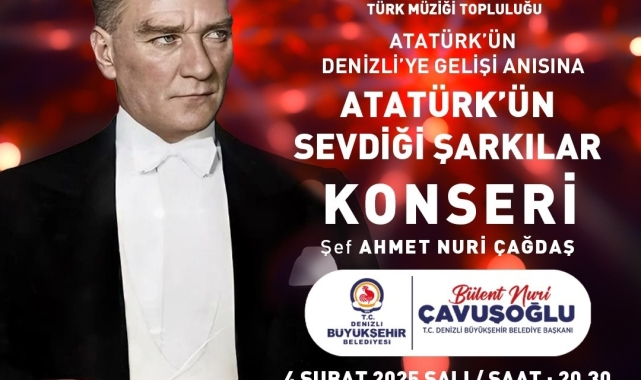 Denizli'de Atatürk'ün ziyaretinin 94. yıldönümünü coşkuyla kutlayacak