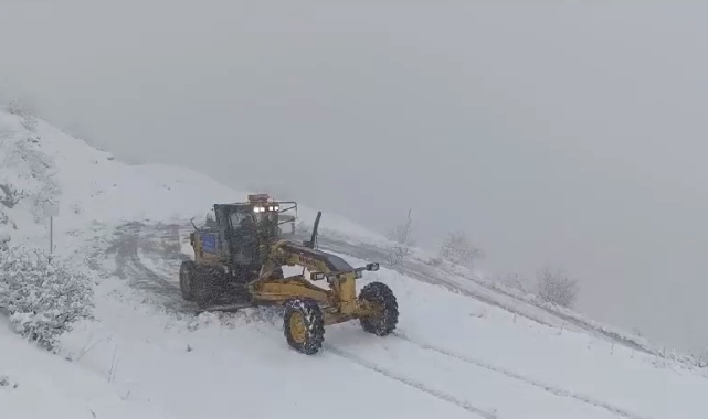 Diyarbakır'da kardan kapanan yollar ulaşıma açıldı