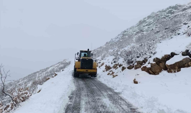 Diyarbakır'da karla kaplı 165 kilometre yol ulaşıma açıldı