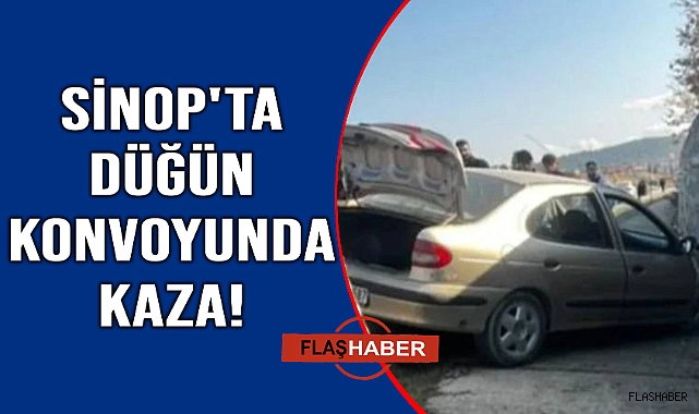 Düğün konvoyunda yürekler ağızlara geldi