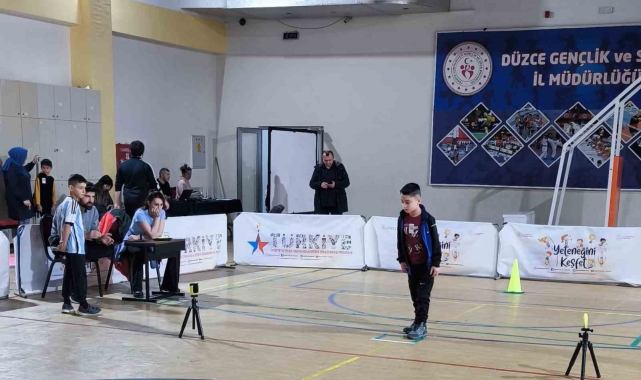 Düzce'de sportif yetenek taraması devam ediyor
