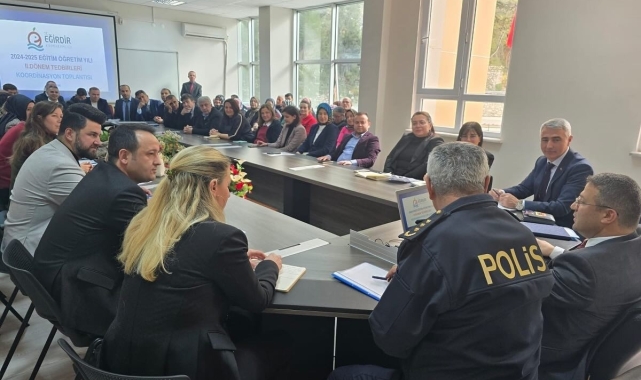 Eğirdir'de okul güvenliği ve servis hizmetleri için kritik toplantı