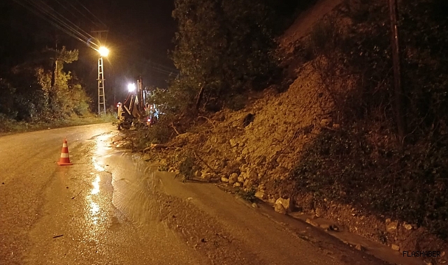 Ekiplerden heyelanlara anında müdahale