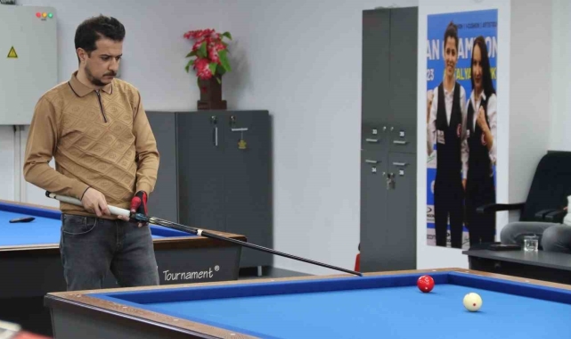 Elazığ'da bilardo turnuvası düzenlendi