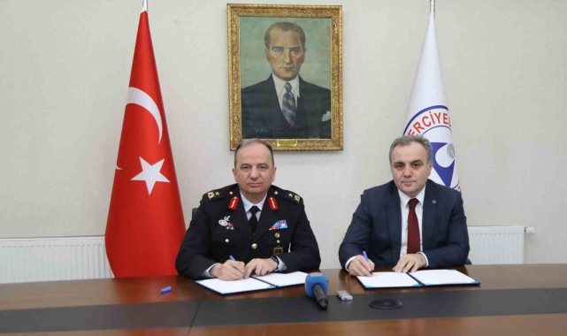 ERÜ ile Jandarma Genel Komutanlığı Kriminal Başkanlığı arasında iş birliği protokolü imzalandı
