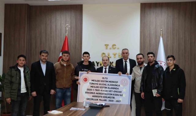 Erzurum'un Oltu ilçesinden 5 çırak Hollanda yolcusu