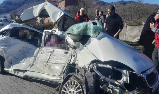 Giresun'da trafik kazası: 3 ölü, 1 yaralı