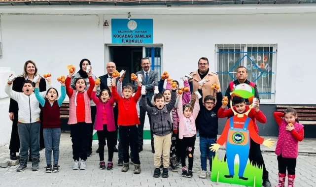 Havran'da öğrencilere iyi tarım ve organik üretim eğitimi verildi