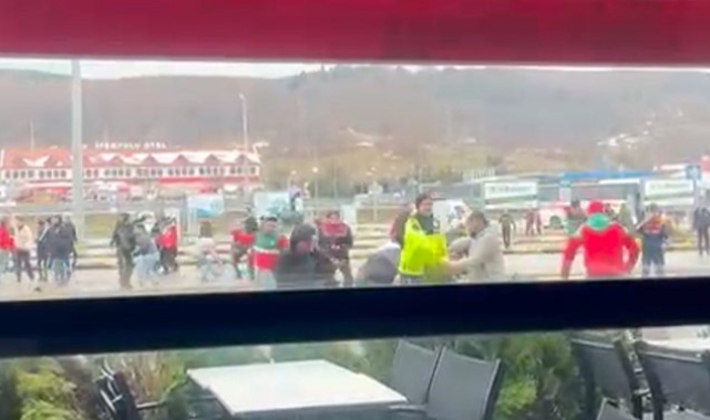 Highway savaş alanına döndü: Fenerbahçeli ve Amed SF'li taraftarlar birbirine girdi