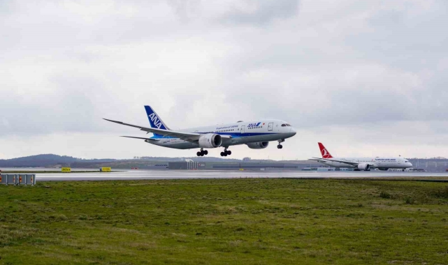 İstanbul Havalimanı'nın 111. misafiri japon havayolu All Nippon Airways oldu