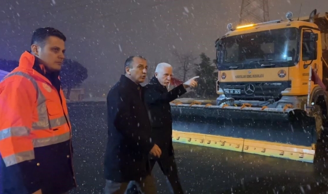 İstanbul Valiliği'nden karla mücadele denetimi