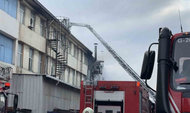 İstanbul'da kauçuk imalathanesinden alevler yükseldi