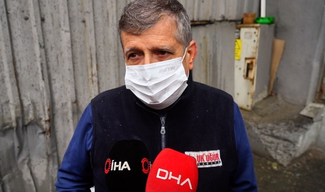 İstanbul'da yanan kauçuk imalathanesinin çatısında mahsur kalan işçi o anları anlattı
